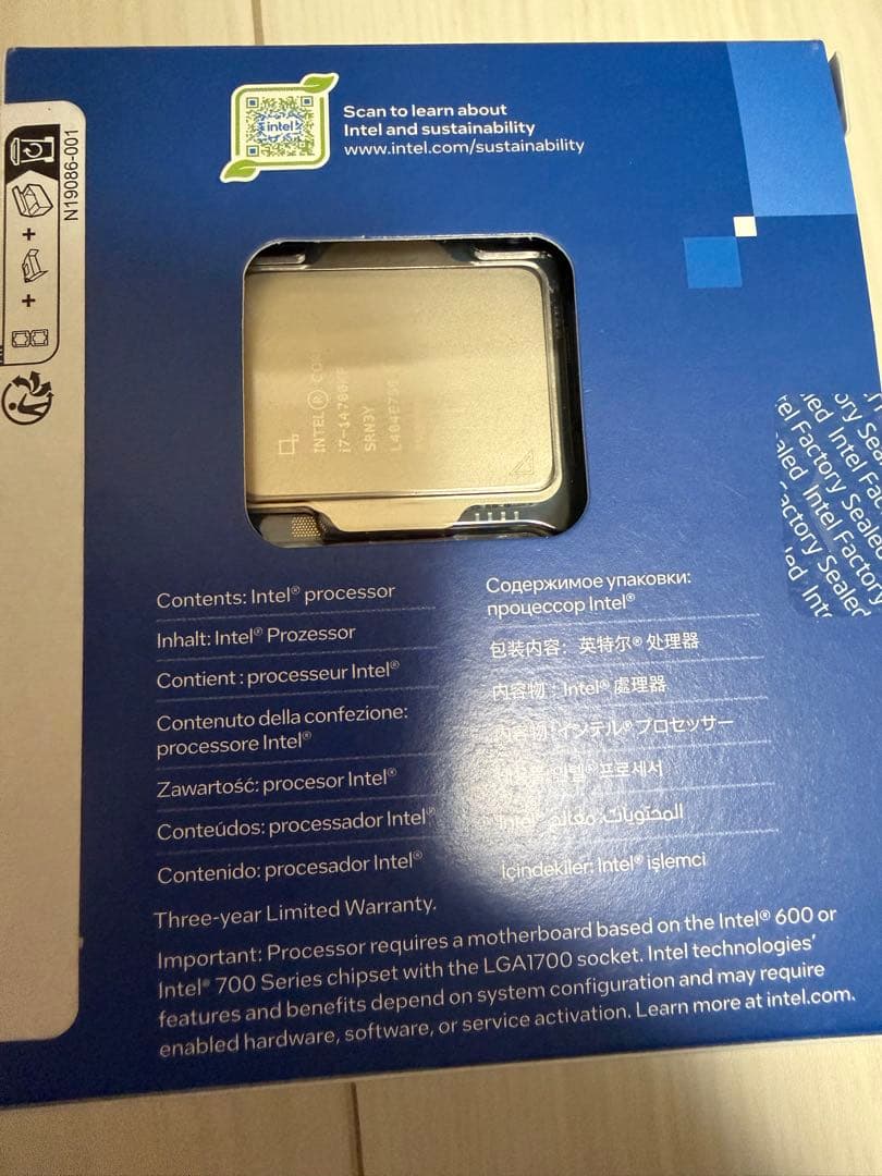 Intel Core i7-14700KF LGA1700【動作確認済】