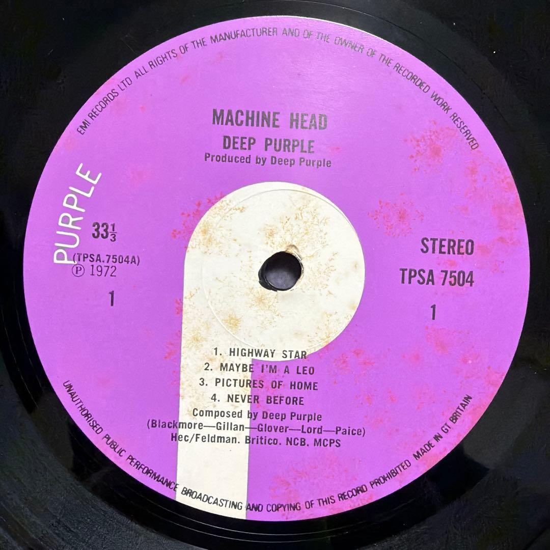 UK盤 DEEP PURPLE MACHINE HEAD TPSA 7504