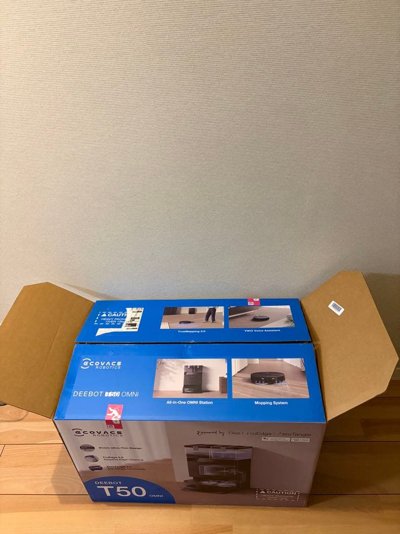 【新品】超薄型ECOVACS(エコバックス) T50 OMNI ロボット掃除機