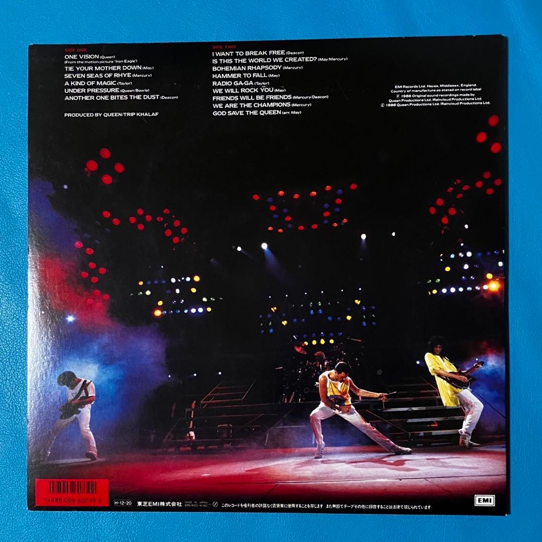 【中古LP】【帯付・美盤】 Queen =クイーン/ 「Live Magic」
