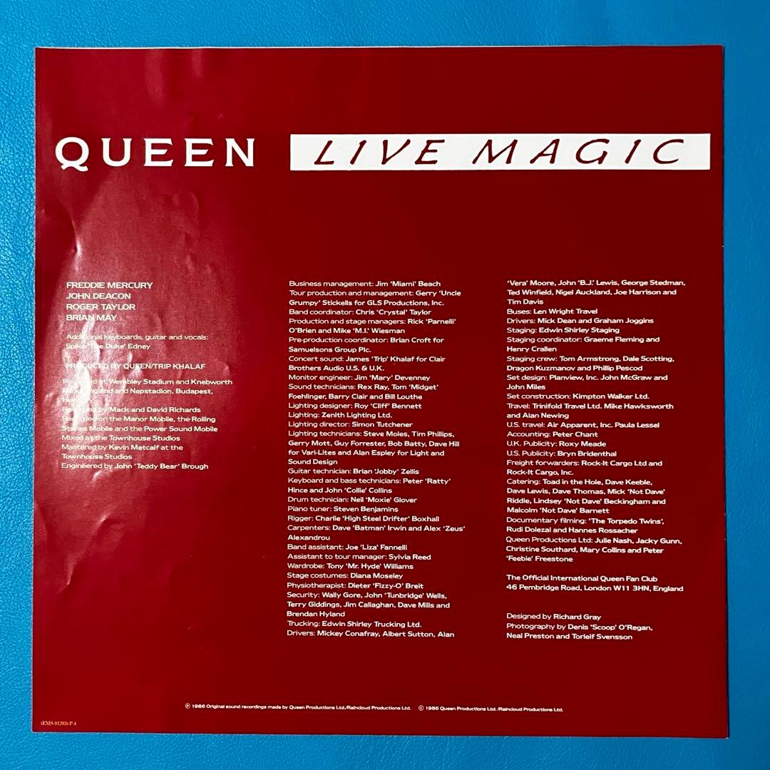 【中古LP】【帯付・美盤】 Queen =クイーン/ 「Live Magic」