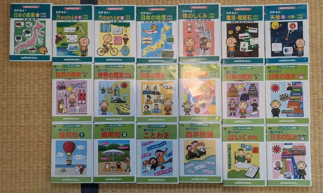 NiKK映像　知ってる？日本の歴史他 DVD 19枚セット