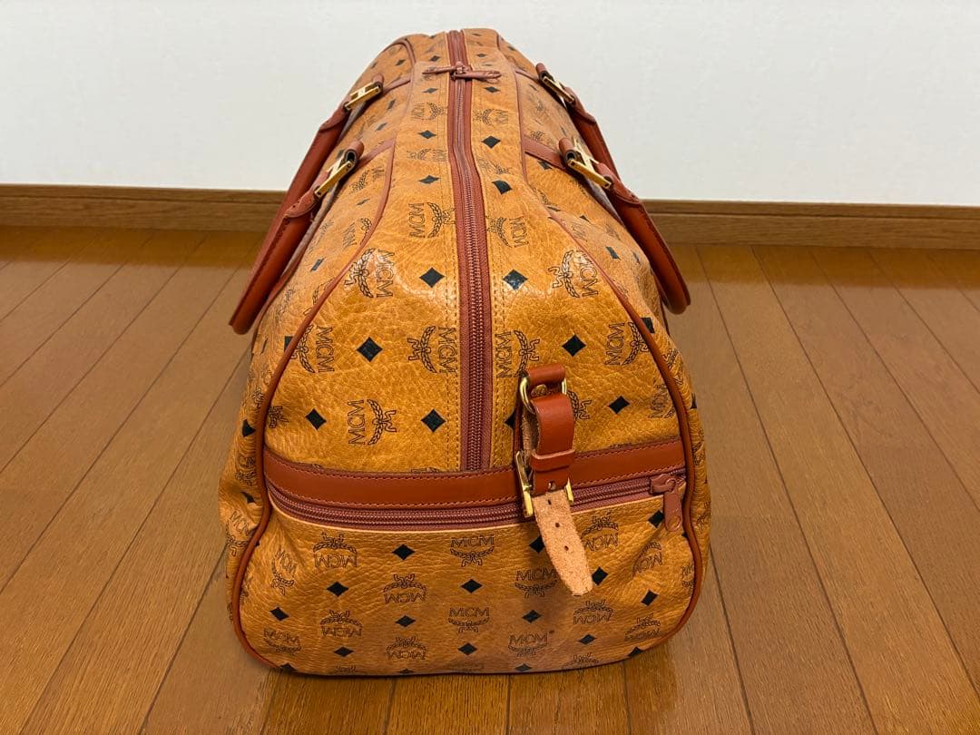 MCM レザーボストンバッグ　ビィンテージ　大容量