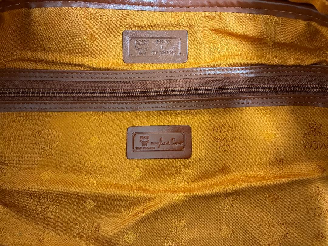 MCM レザーボストンバッグ　ビィンテージ　大容量