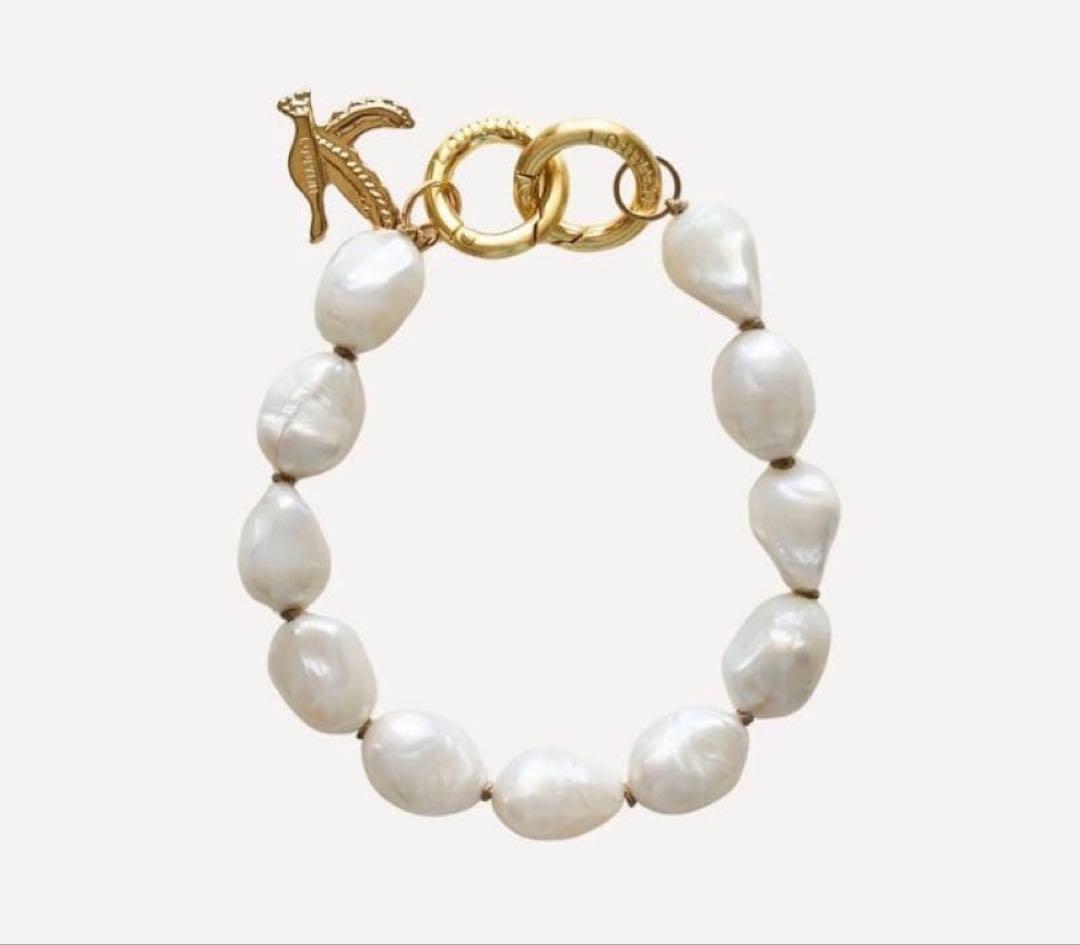 LOUVINI ハンドストラップ PETIT ROMY　PEARL