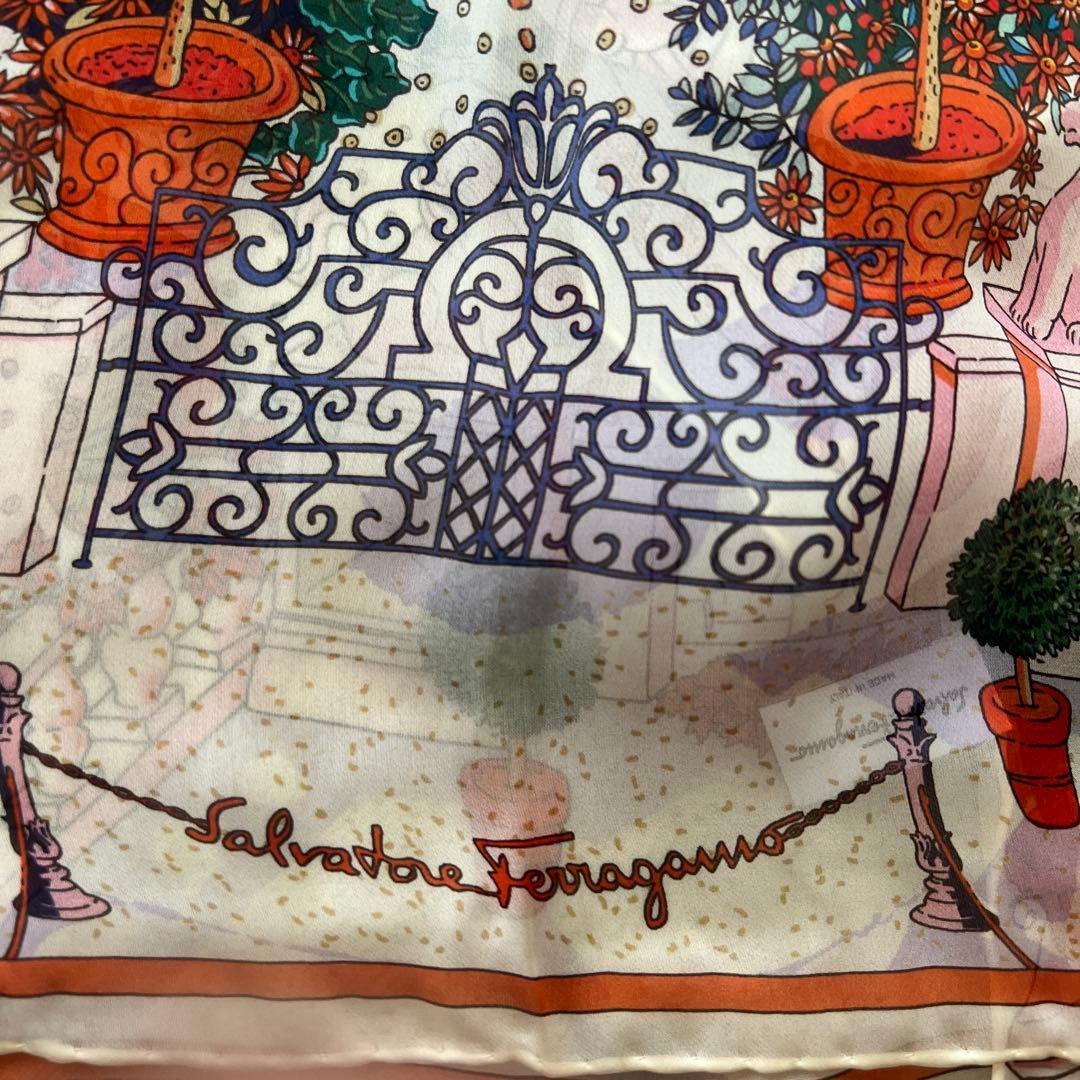 【未使用品】Salvatore Ferragamo シルクストール40×150