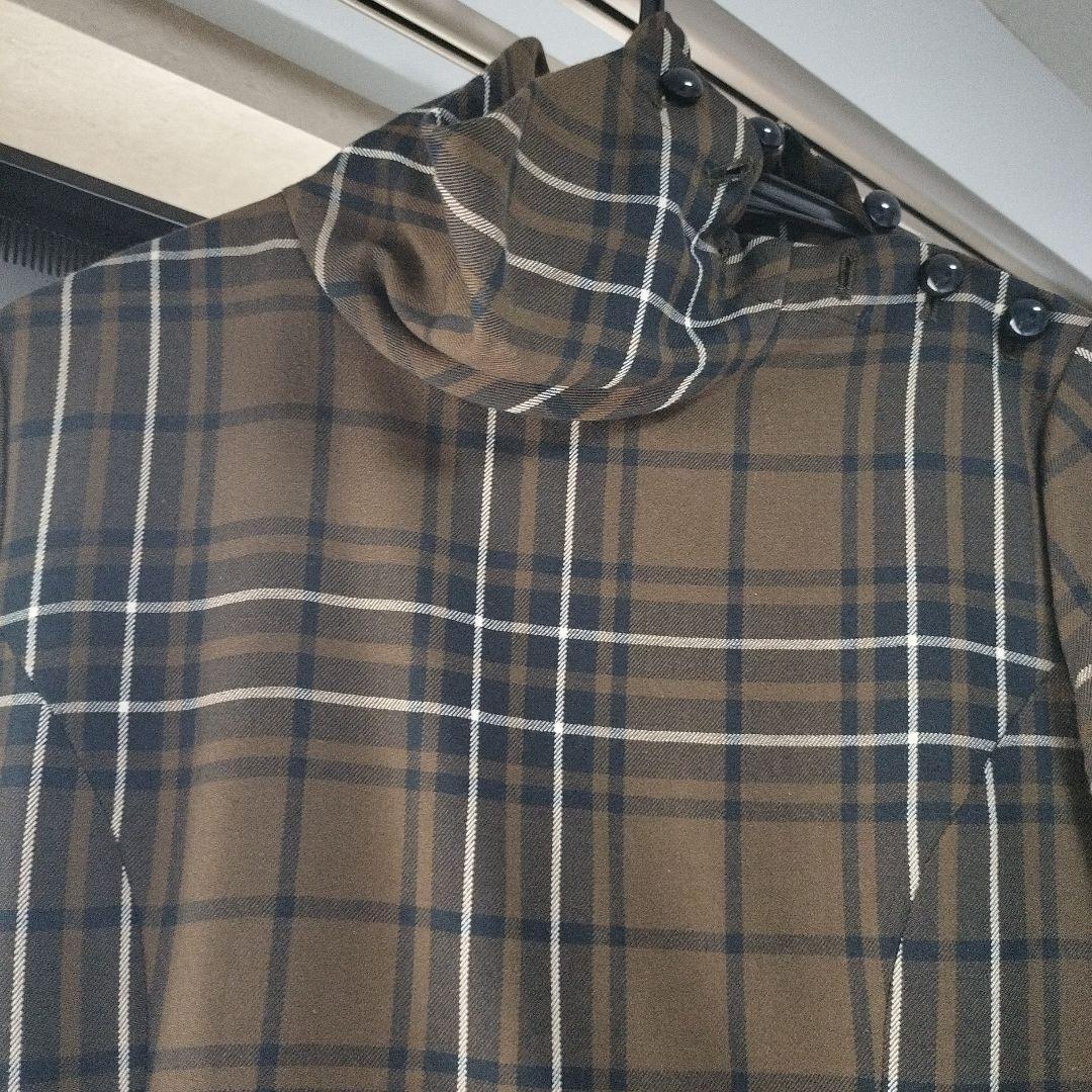 Yorklandチェック柄長袖ひざ丈ワンピース。のだめスペシャル服