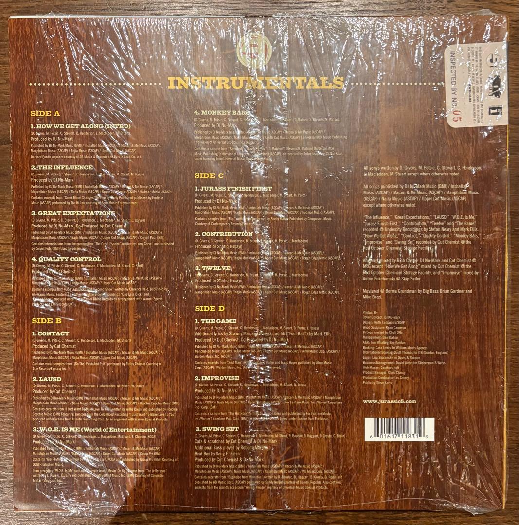 洋楽 JURASSIC5 /QUALITY CONTROL INSTRUMENTALS