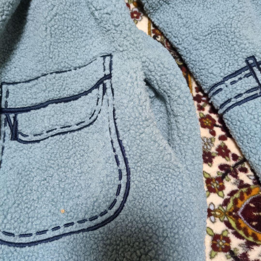 アビステ　SPICCO 水色 だまし絵刺繍ロングコート軽量