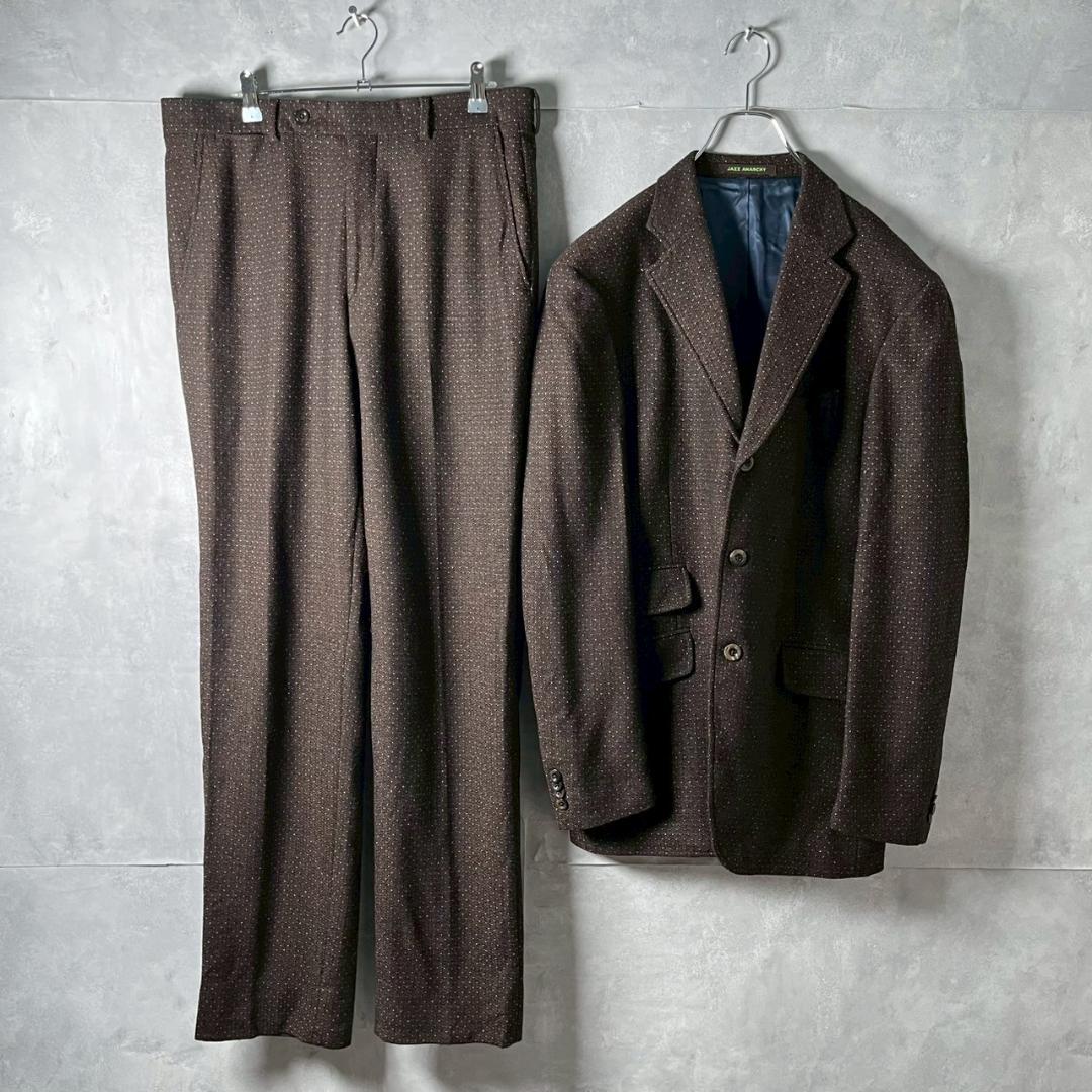 ETRO ドット柄 イタリア製 ウール ツイード セットアップ スーツ N678