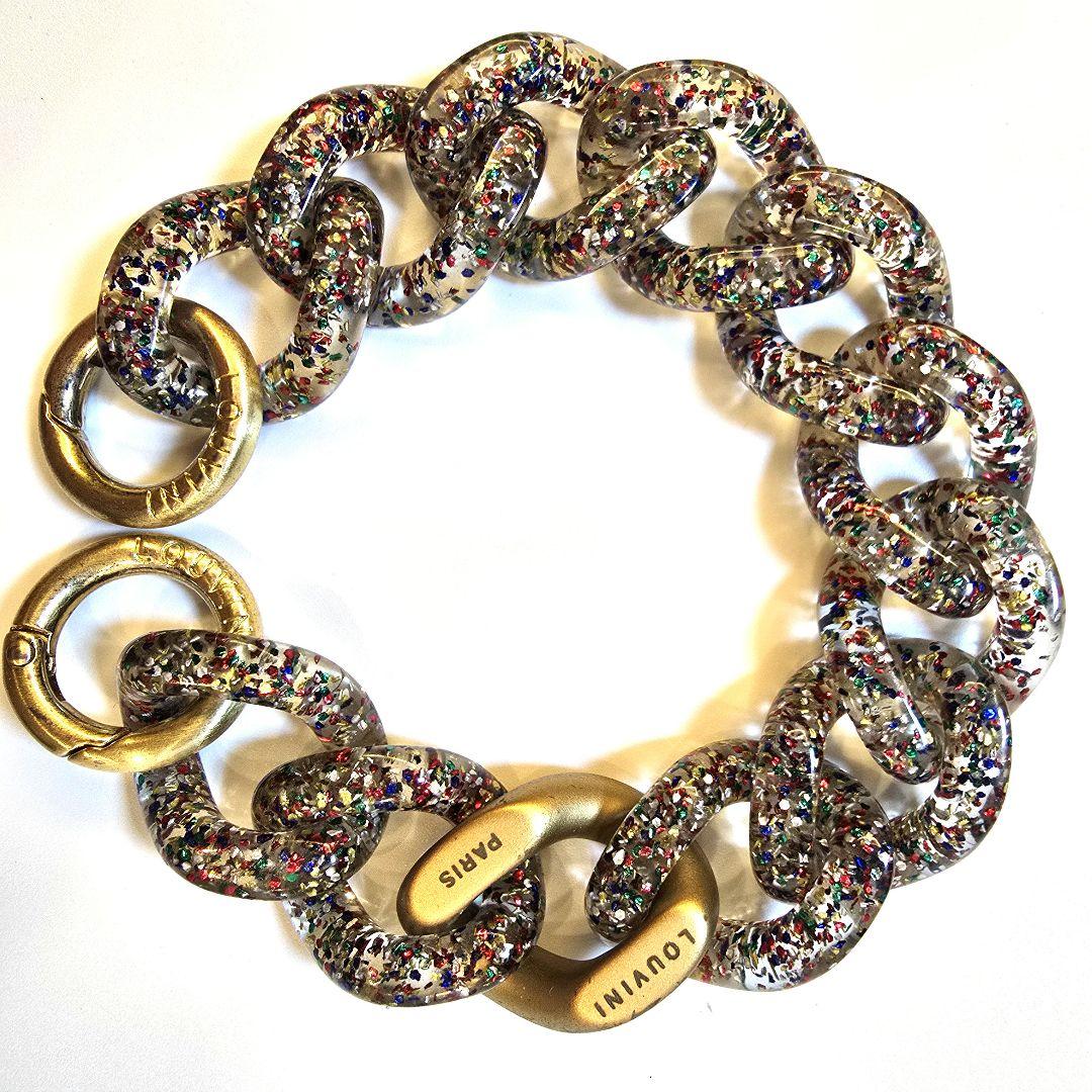 LOUVINI PARIS ハンドストラップ PETIT ZOE GLITTER