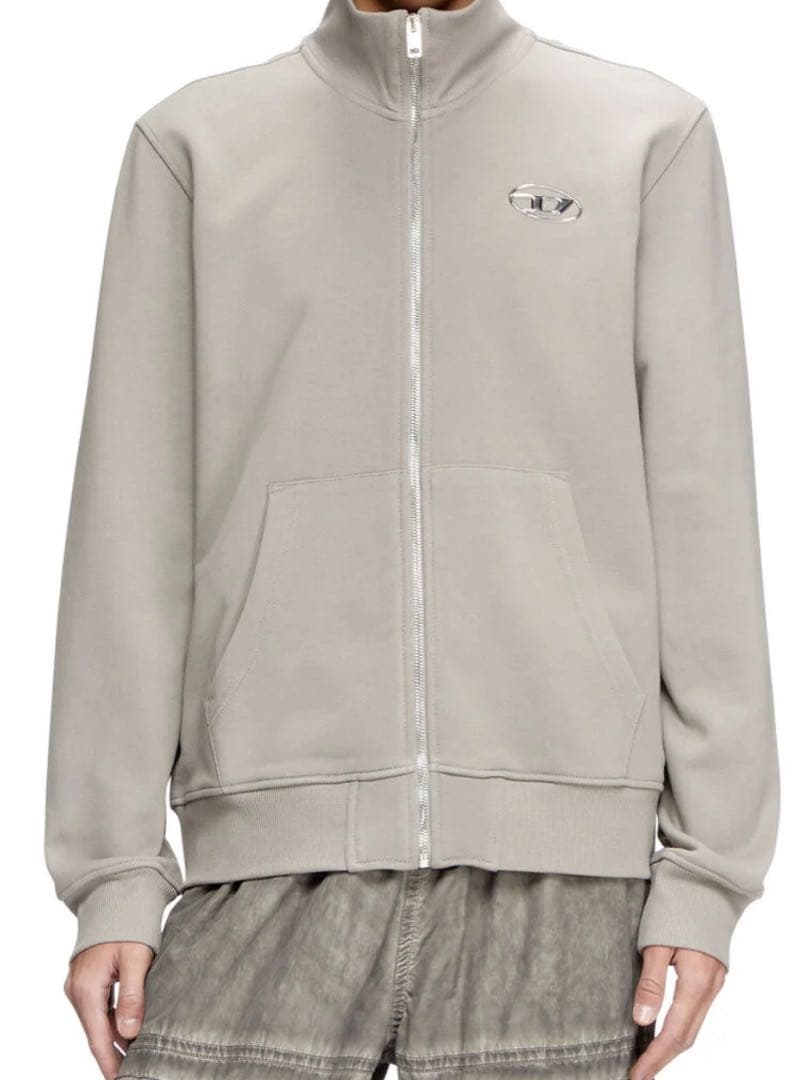 diesel ジップアップスウェット　パーカー　美品　グレー　定価36300