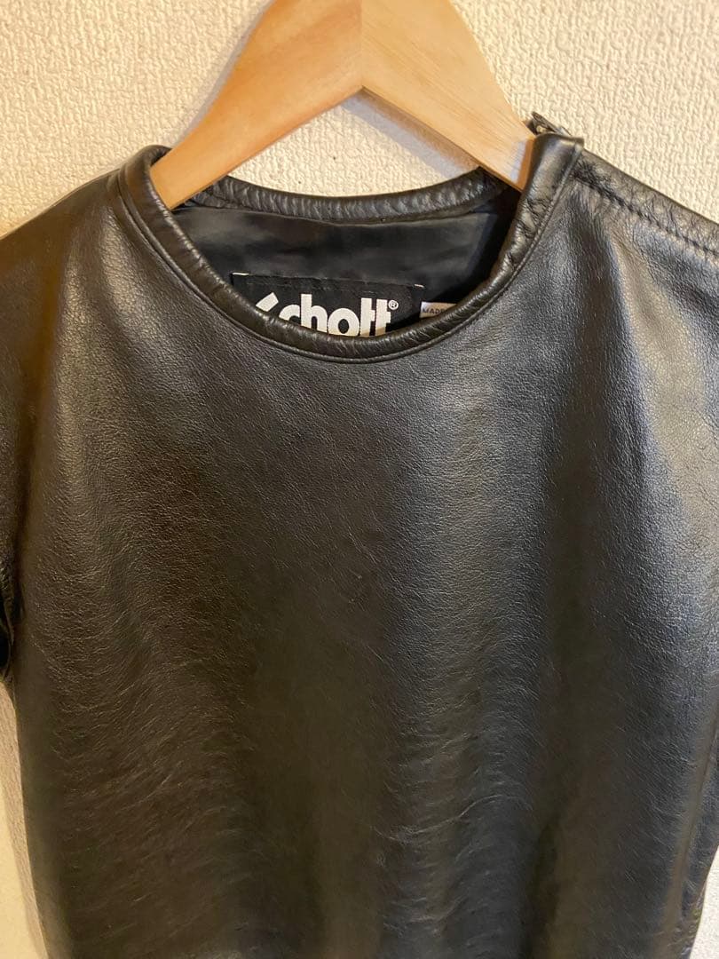 Schott USA レザー半袖サイズＭ