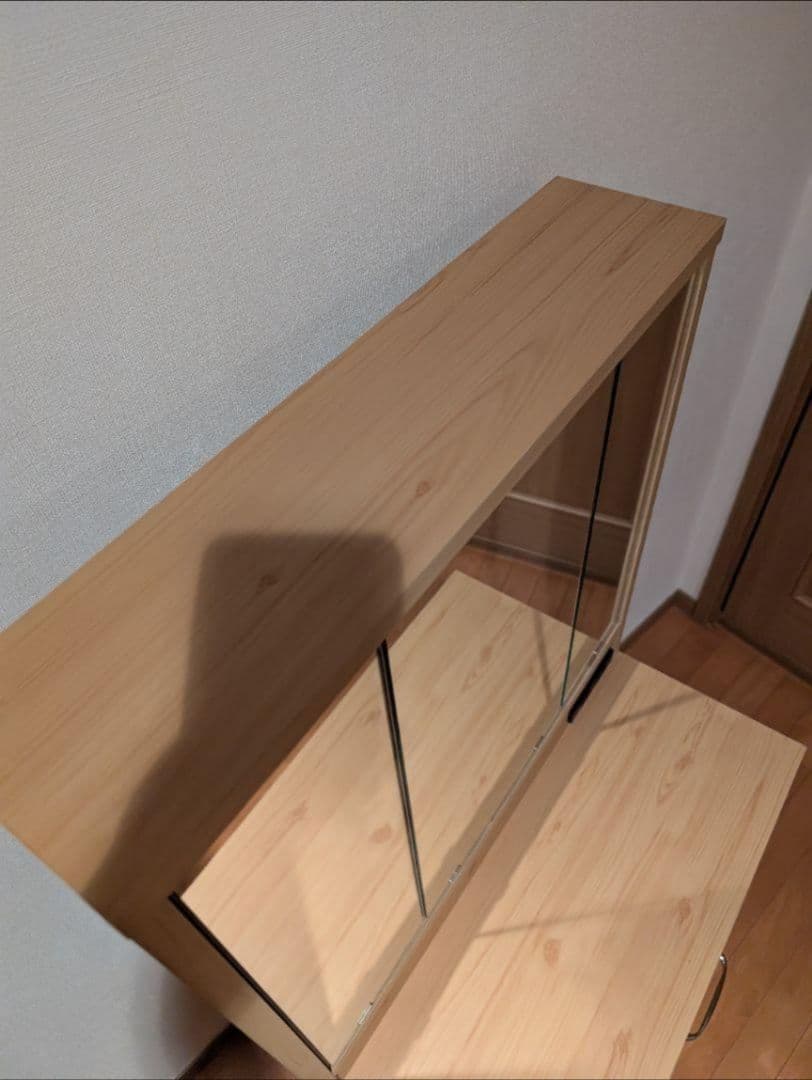 カ*ル様 《送料込》ベルメゾン 三面鏡 ドレッサー 化粧棚 机 メイクデスク ミ