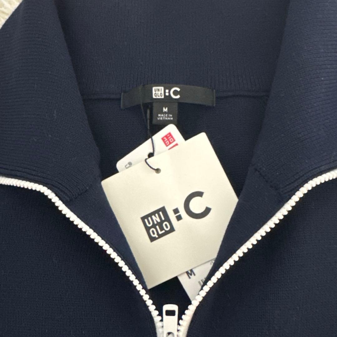 ［新品】ユニクロ／UNIQLO C ミラノリブフルジップカーディガン M