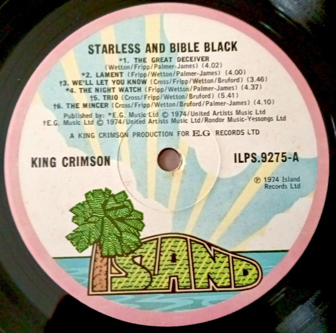 King Crimson/Starless and Bible Black/英