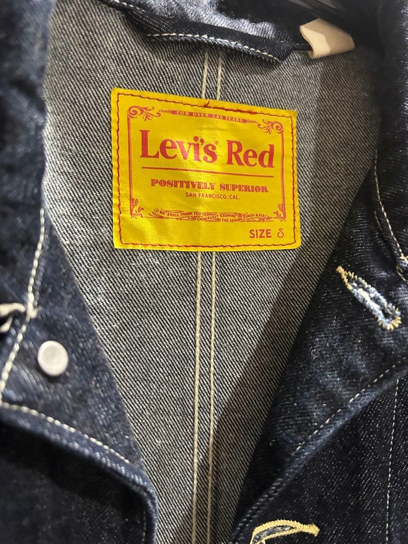 Levi's Red ダークデニム カバーオール SIZE S