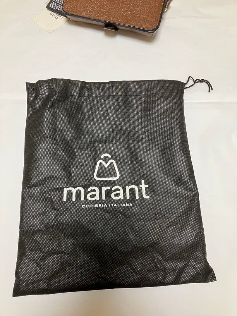 Marant マラント　ミニ　ショルダー　ボディバッグ　ブラウン　茶色　革