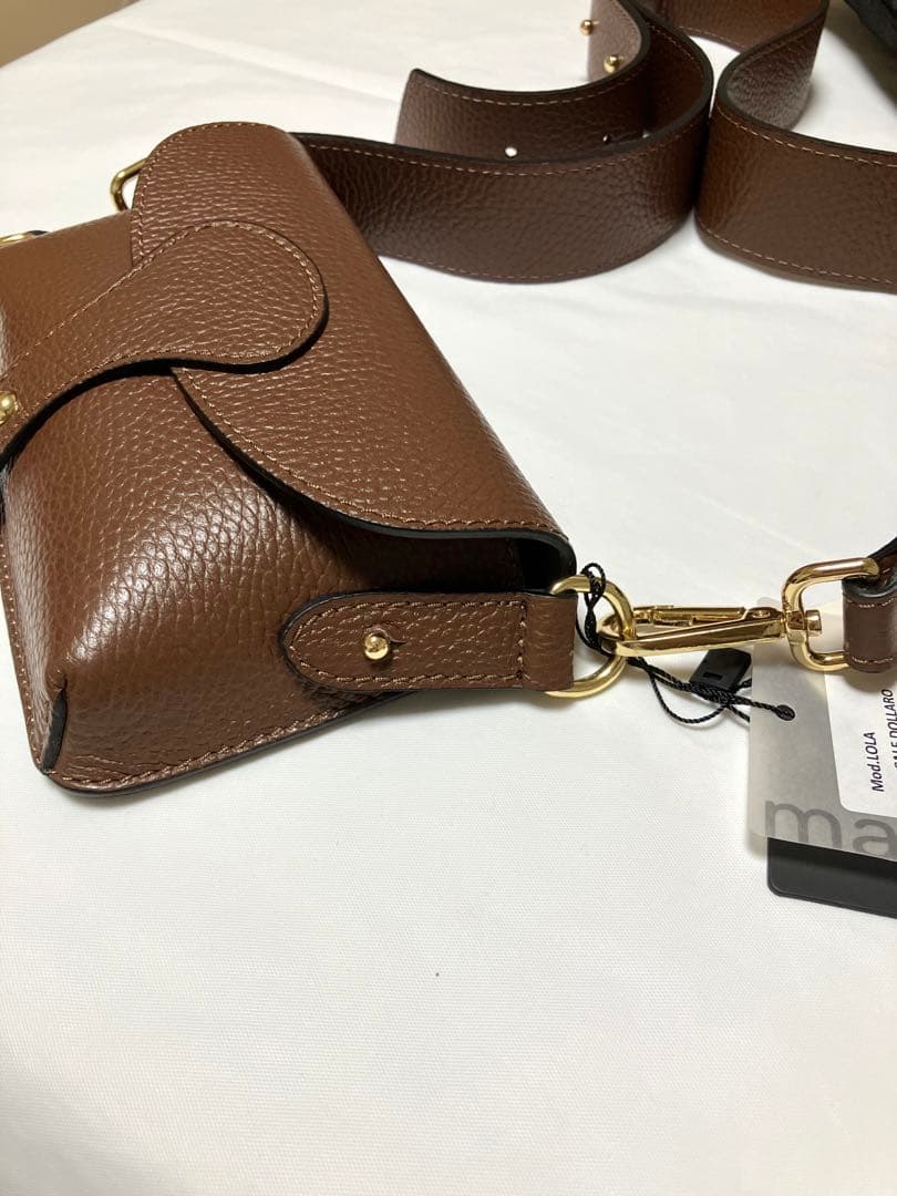 Marant マラント　ミニ　ショルダー　ボディバッグ　ブラウン　茶色　革