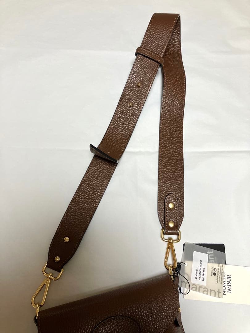 Marant マラント　ミニ　ショルダー　ボディバッグ　ブラウン　茶色　革