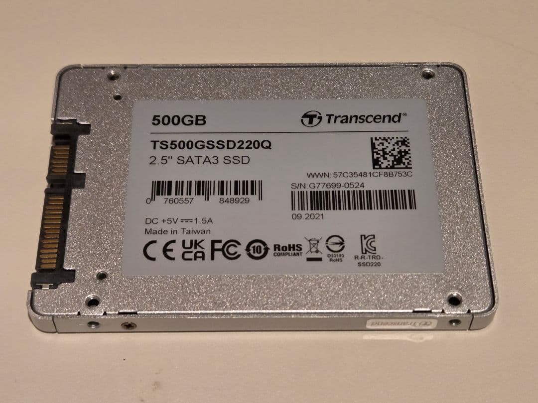 Transcend TS500GSSD220Q 500GB①