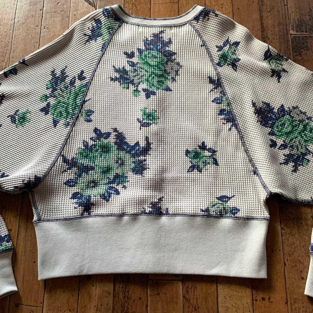 ☆★ mag FLOWER PRINT WAFFLE CARDIGAN★☆