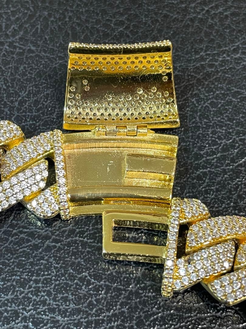 Glitter ゴールド チェーンネックレス