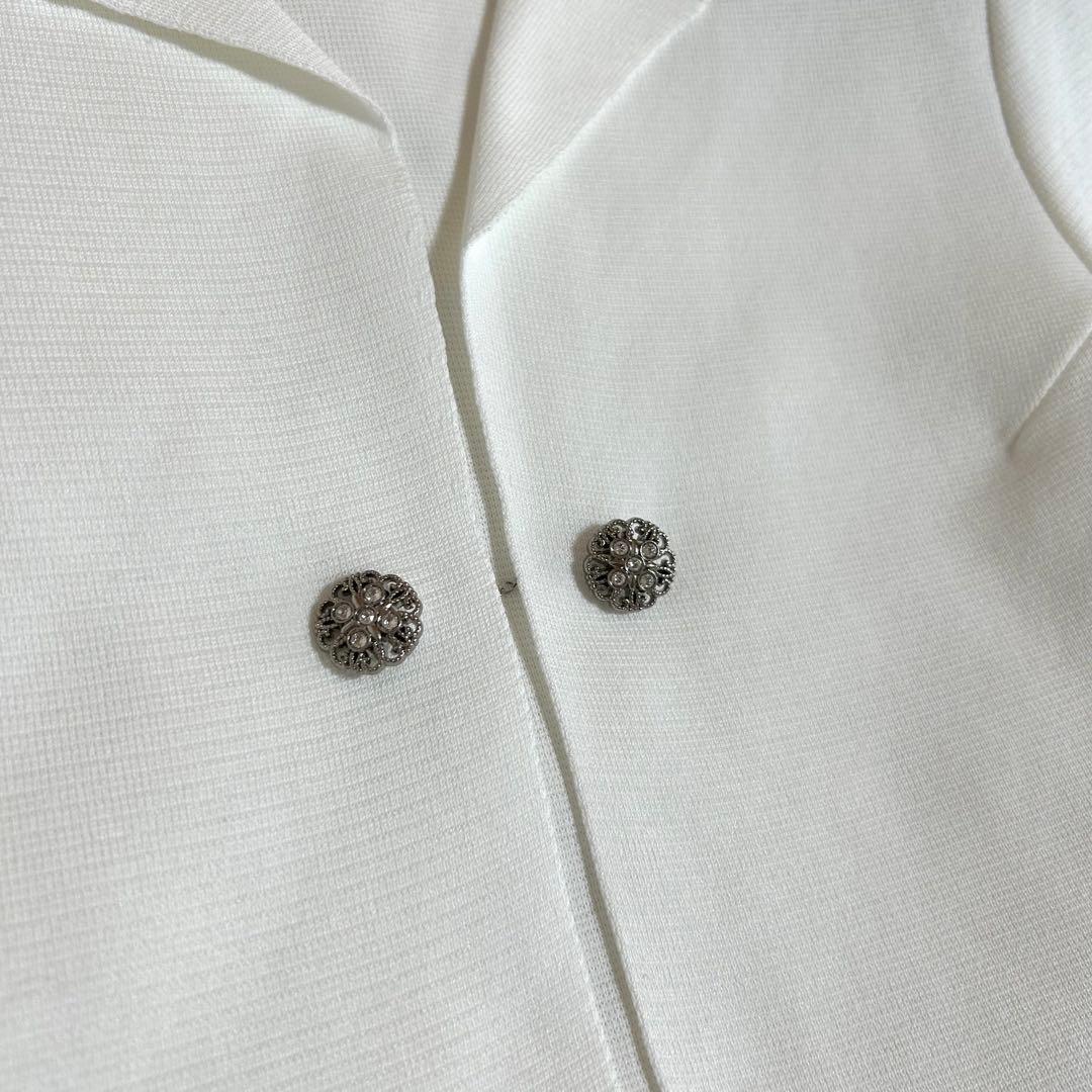 極美品✨フォクシー ビジューボタン 定価4.9万 春夏に◎ボレロ カーディガン