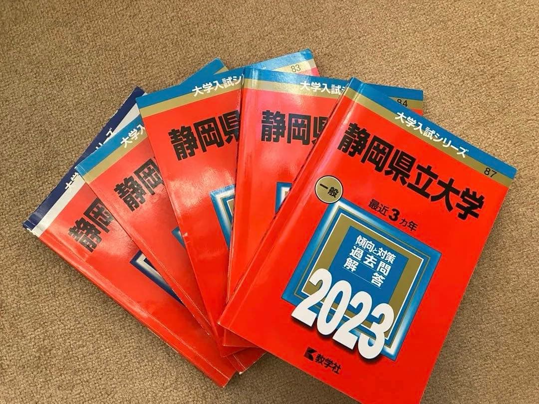 静岡県立大学 過去問 赤本 5冊2008/2014/2017/2020/2023