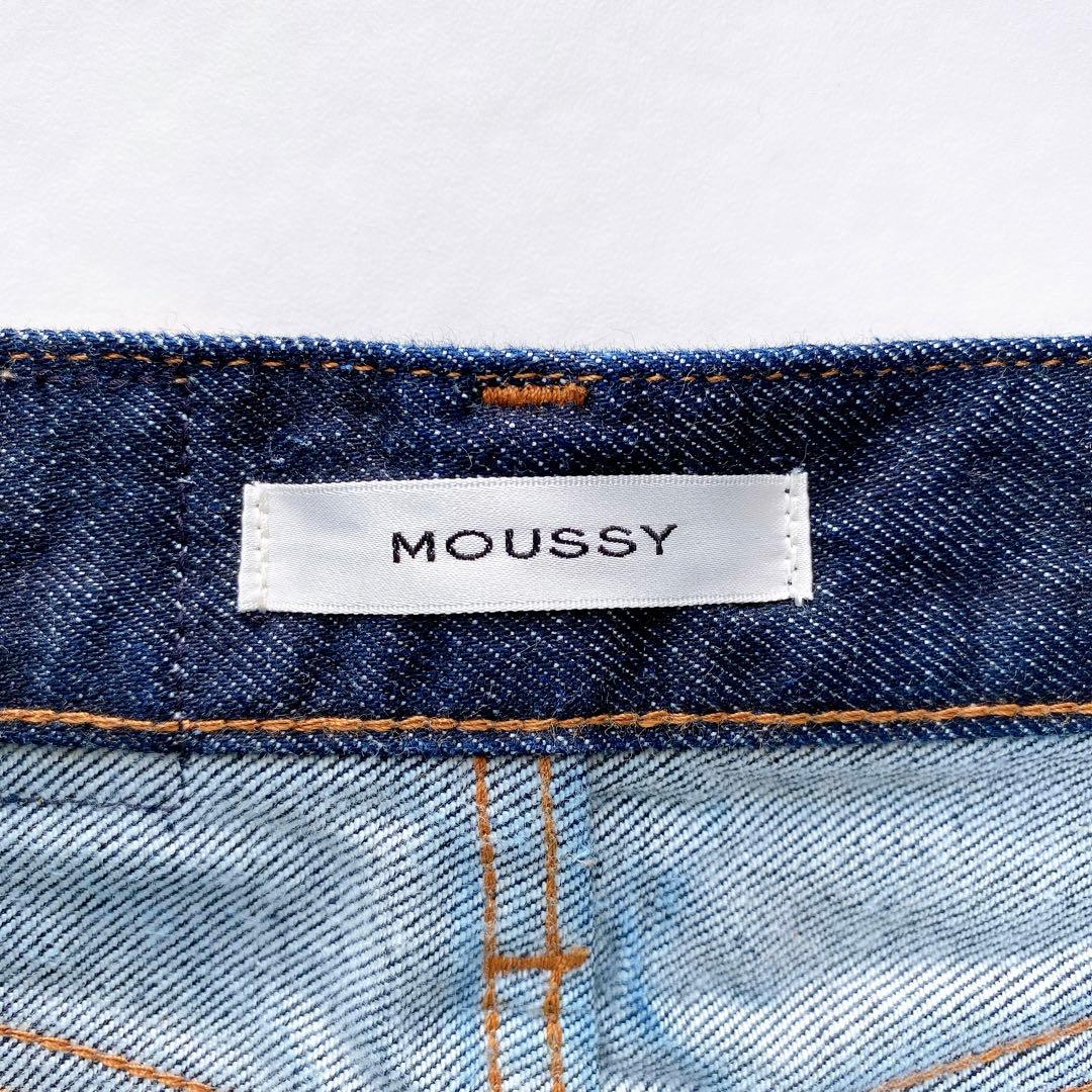 MOUSSY マウジー MVS FLARE フレアデニム インディゴブルー 22