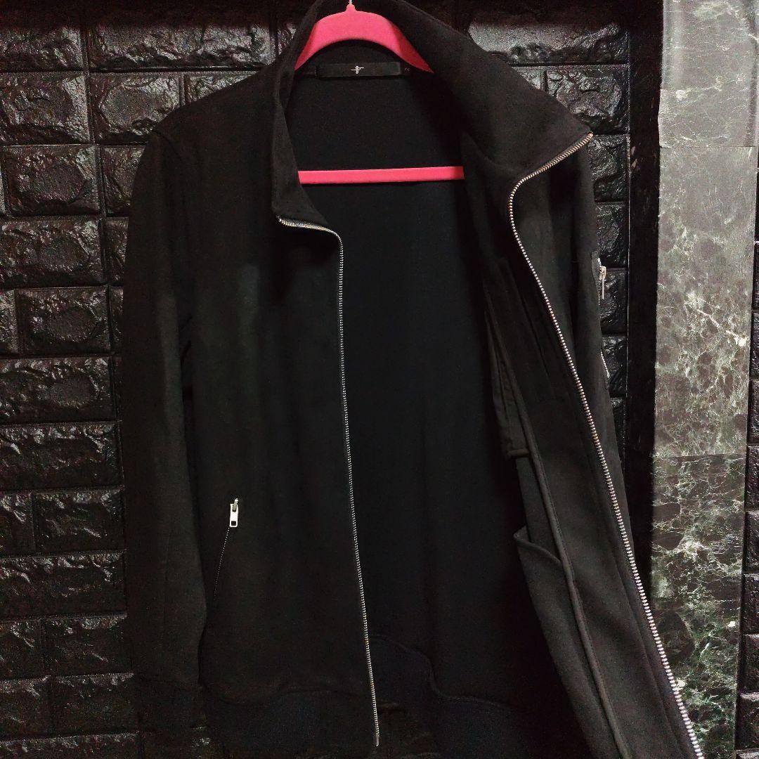 美品　ノーアイディー　フェイクスエード　ジップアップ　ジャケット