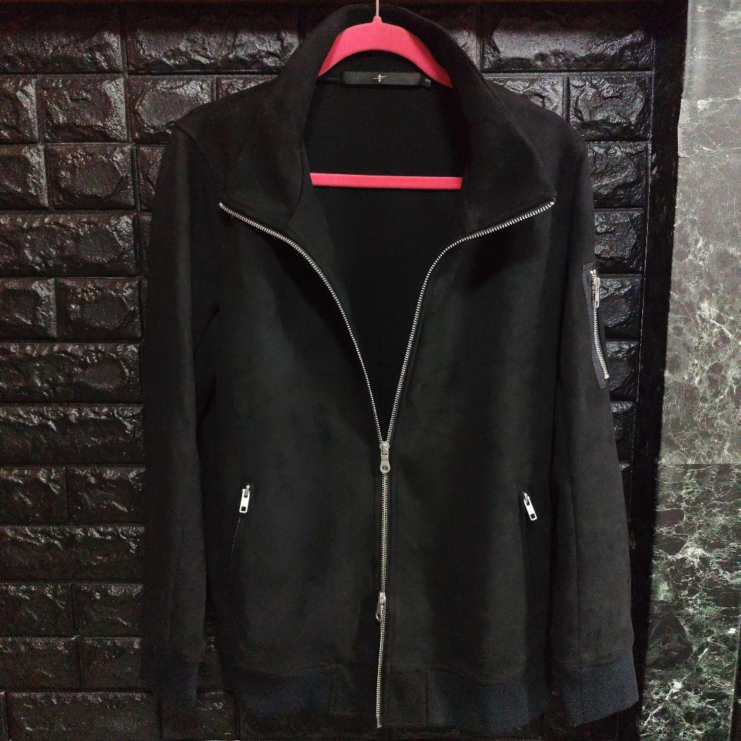 美品　ノーアイディー　フェイクスエード　ジップアップ　ジャケット