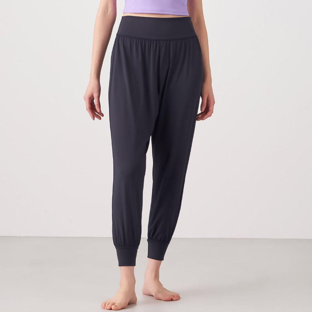 S【未使用】チャコット スキンシリーズ パンツ 紺＊ ヨガウェア バレエ ダンス