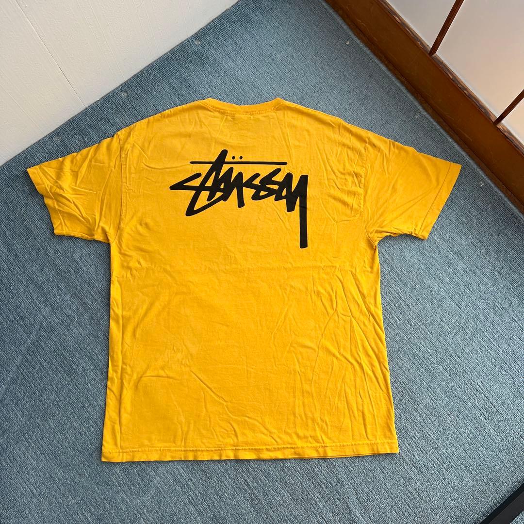 old Stussy イエロー Tシャツ　白タグ　90前期