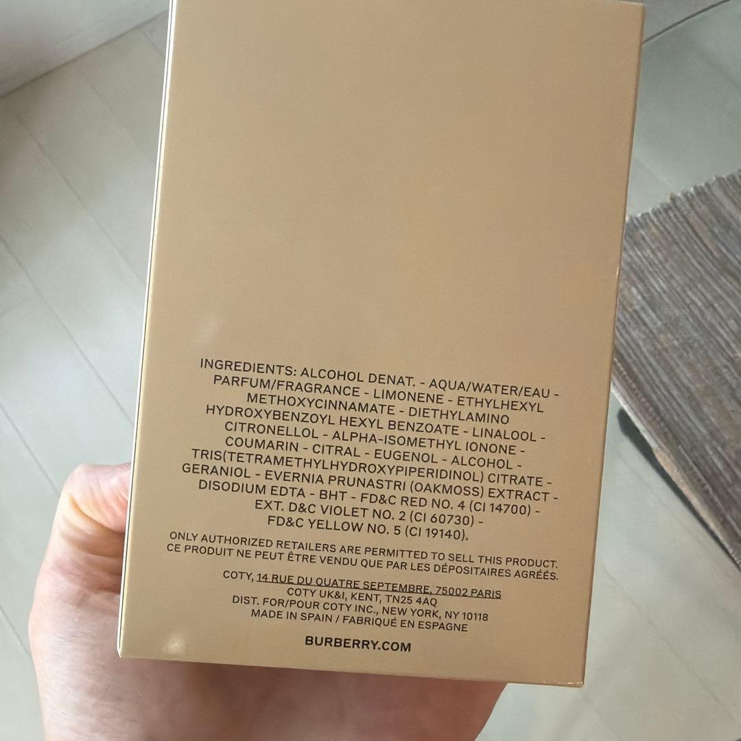 バーバリー　ヒーロー(男性用香水)100ml