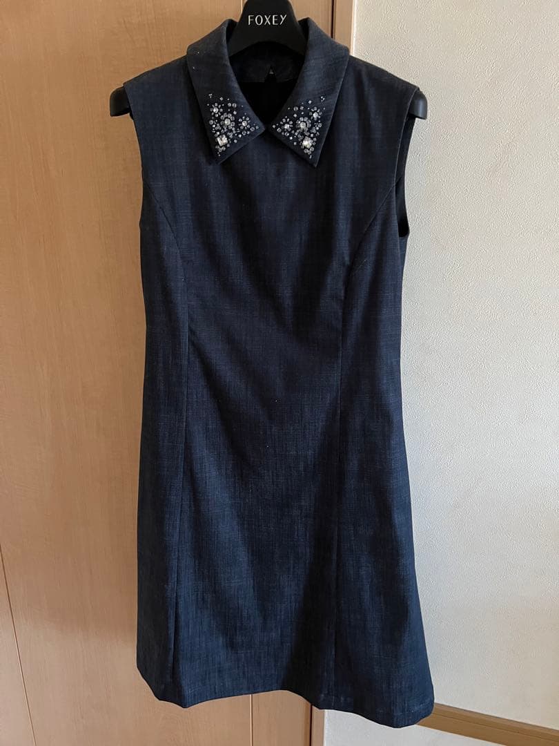 FOXEY Brillante Dress ノースリーブ Aライン