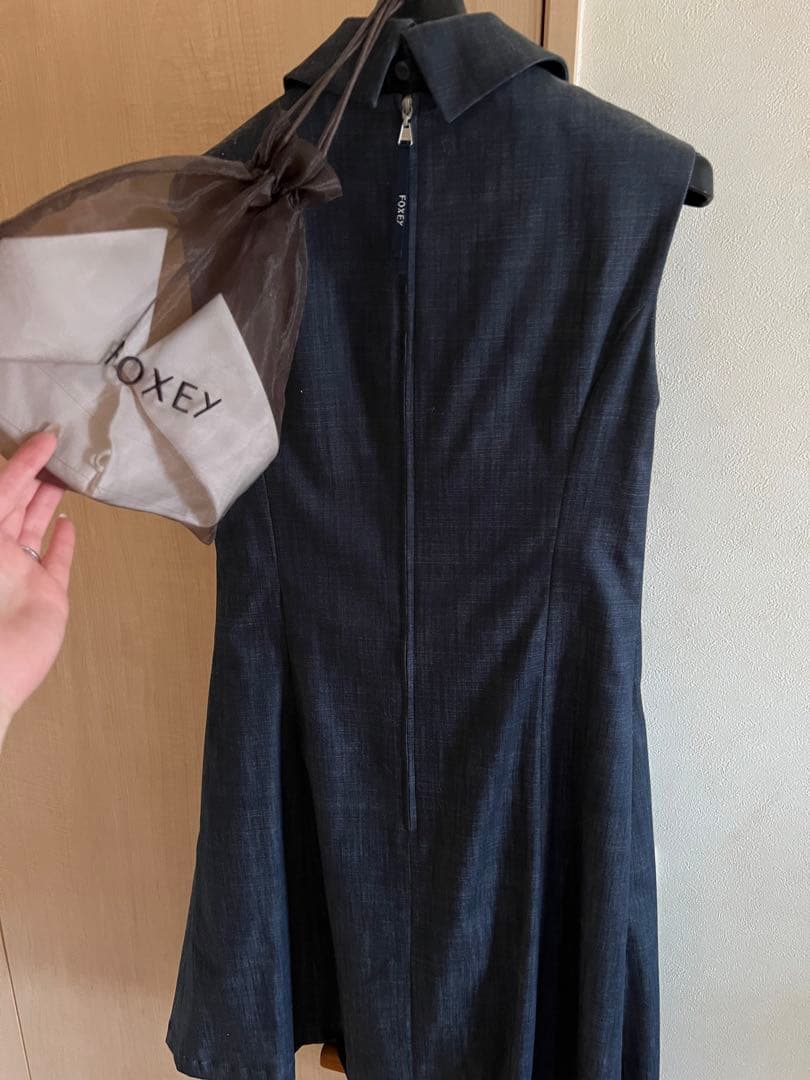 FOXEY Brillante Dress ノースリーブ Aライン