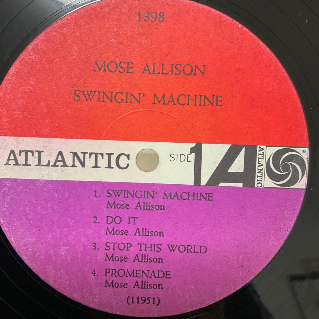 モーズアリソンSWINGIN' MACHINE USオリジナル盤レコード