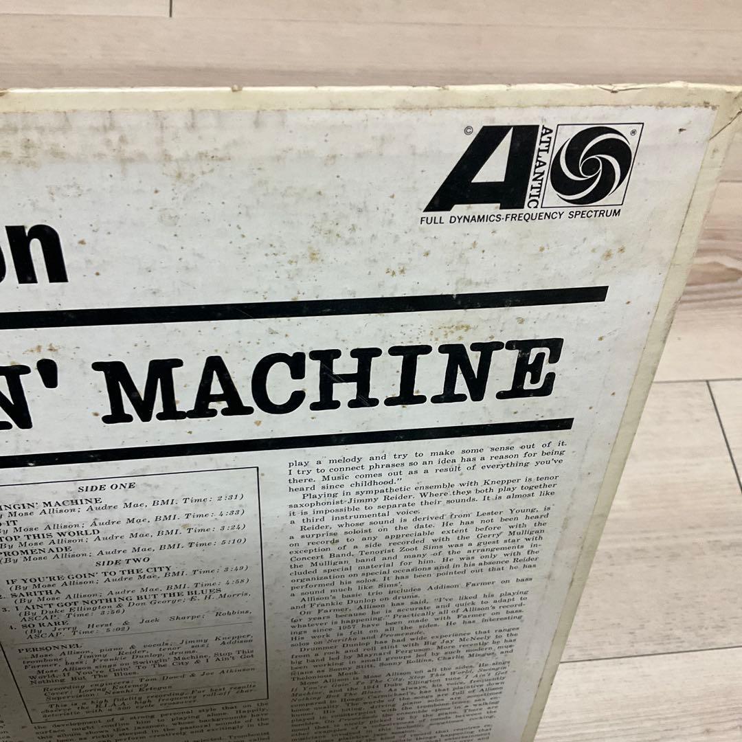 モーズアリソンSWINGIN' MACHINE USオリジナル盤レコード