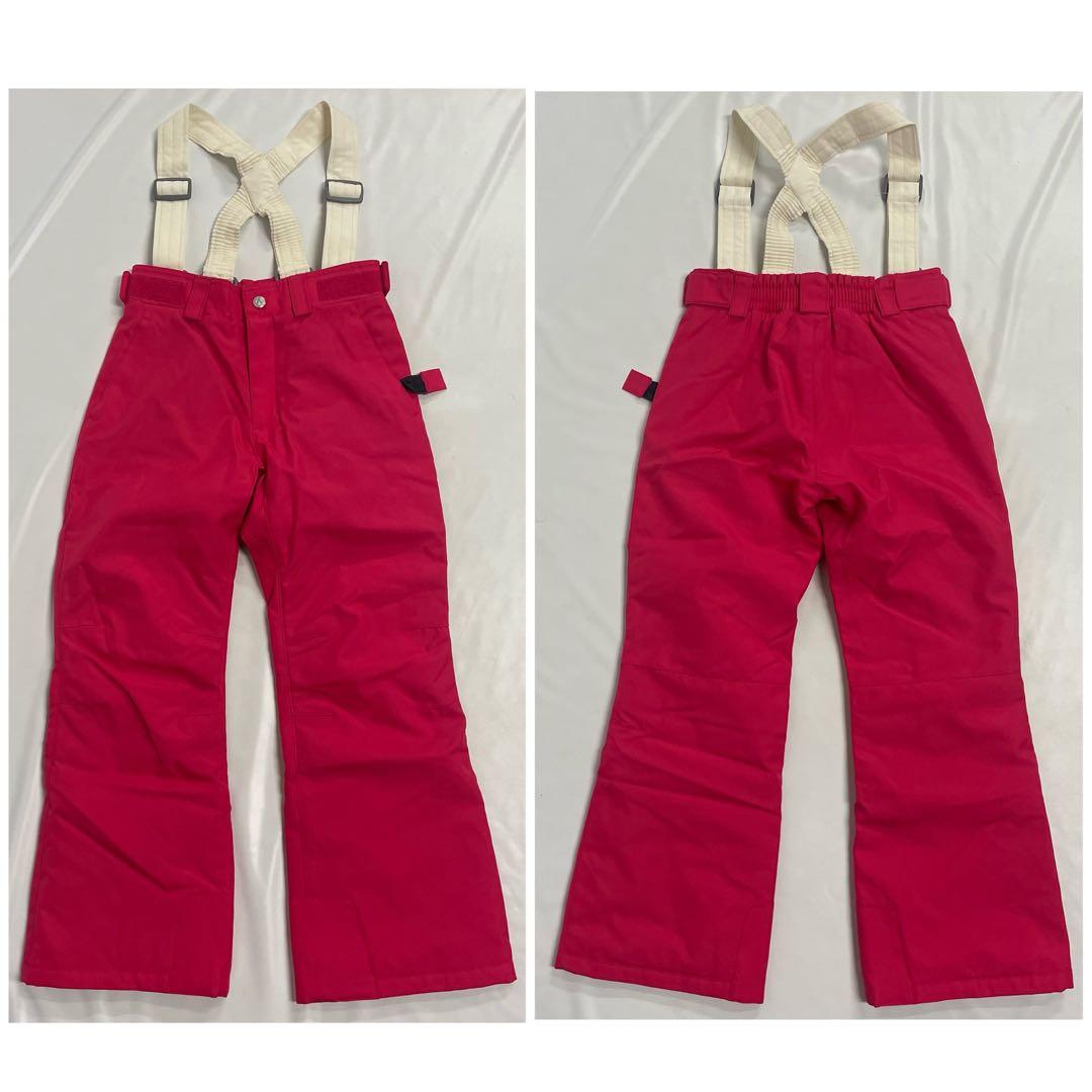 ARBN白×ピンク スキーウェア上下セット 130cm AB33WW1406J②