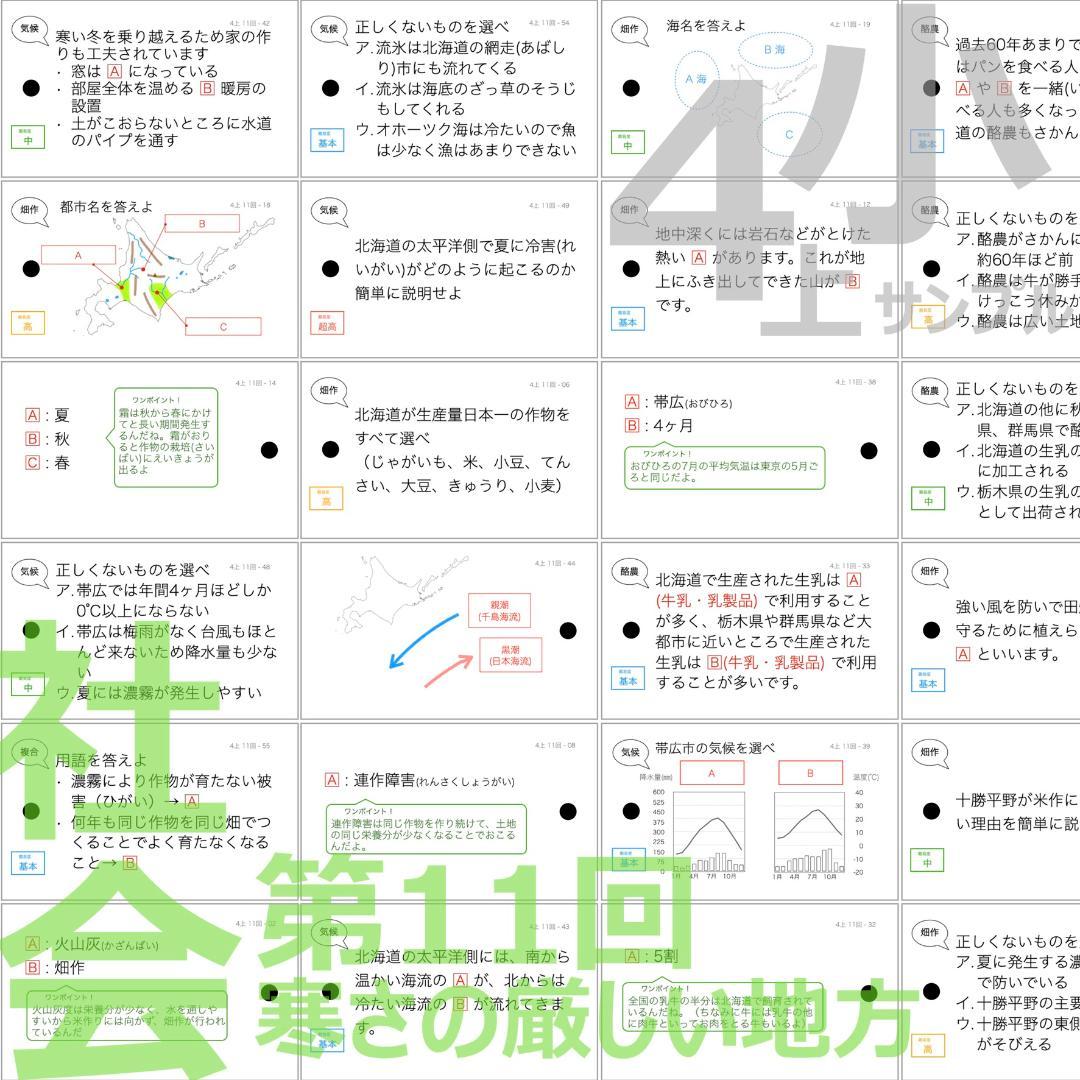中学受験【4年上ハーフセット 社会・理科11-19回】組分けテスト対策 予シリ