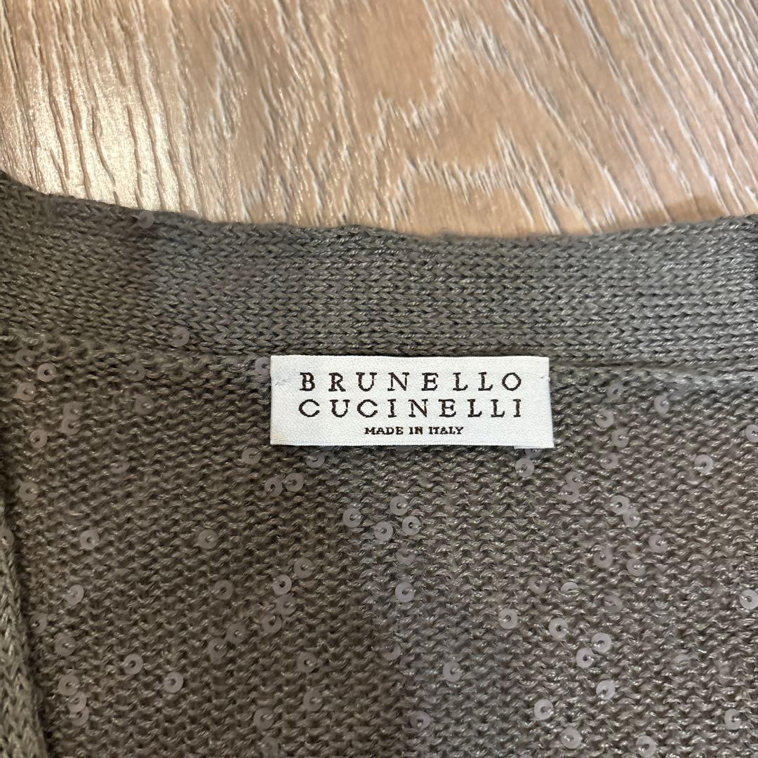 BRUNELLO CUCINELLI ブルネロクチネリ 麻 絹 カーディガンS