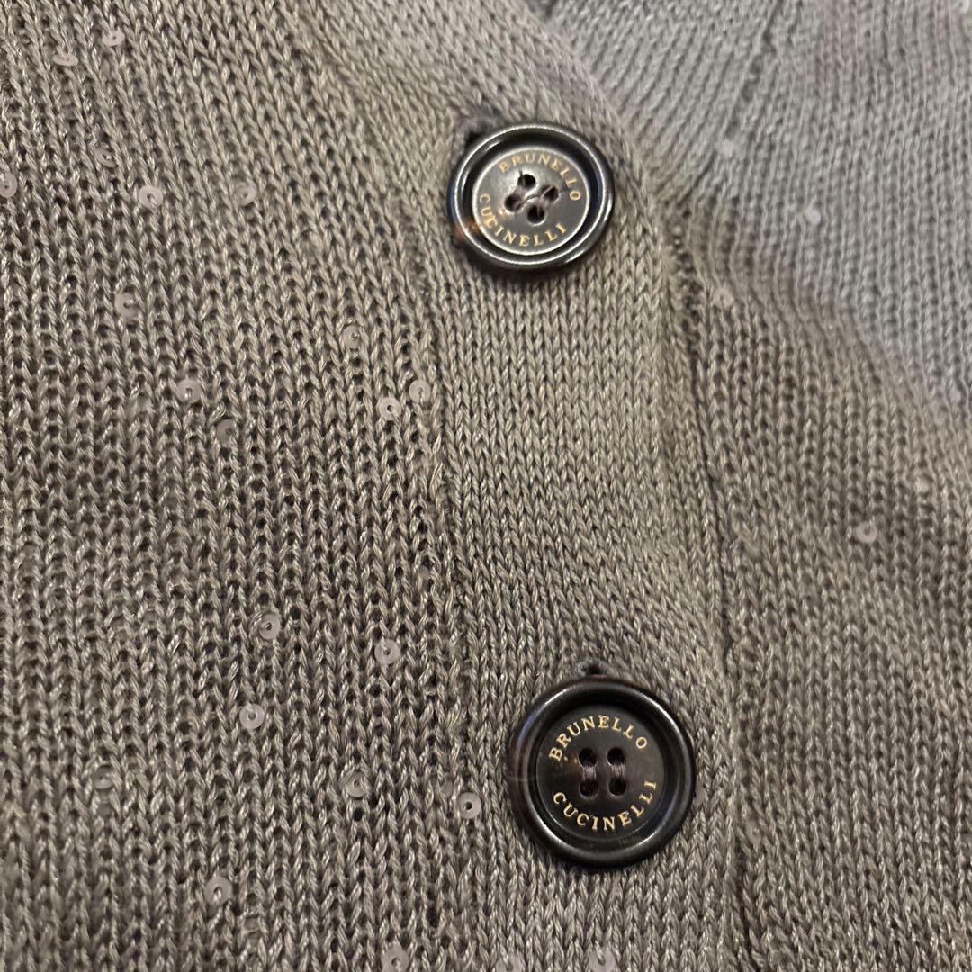 BRUNELLO CUCINELLI ブルネロクチネリ 麻 絹 カーディガンS