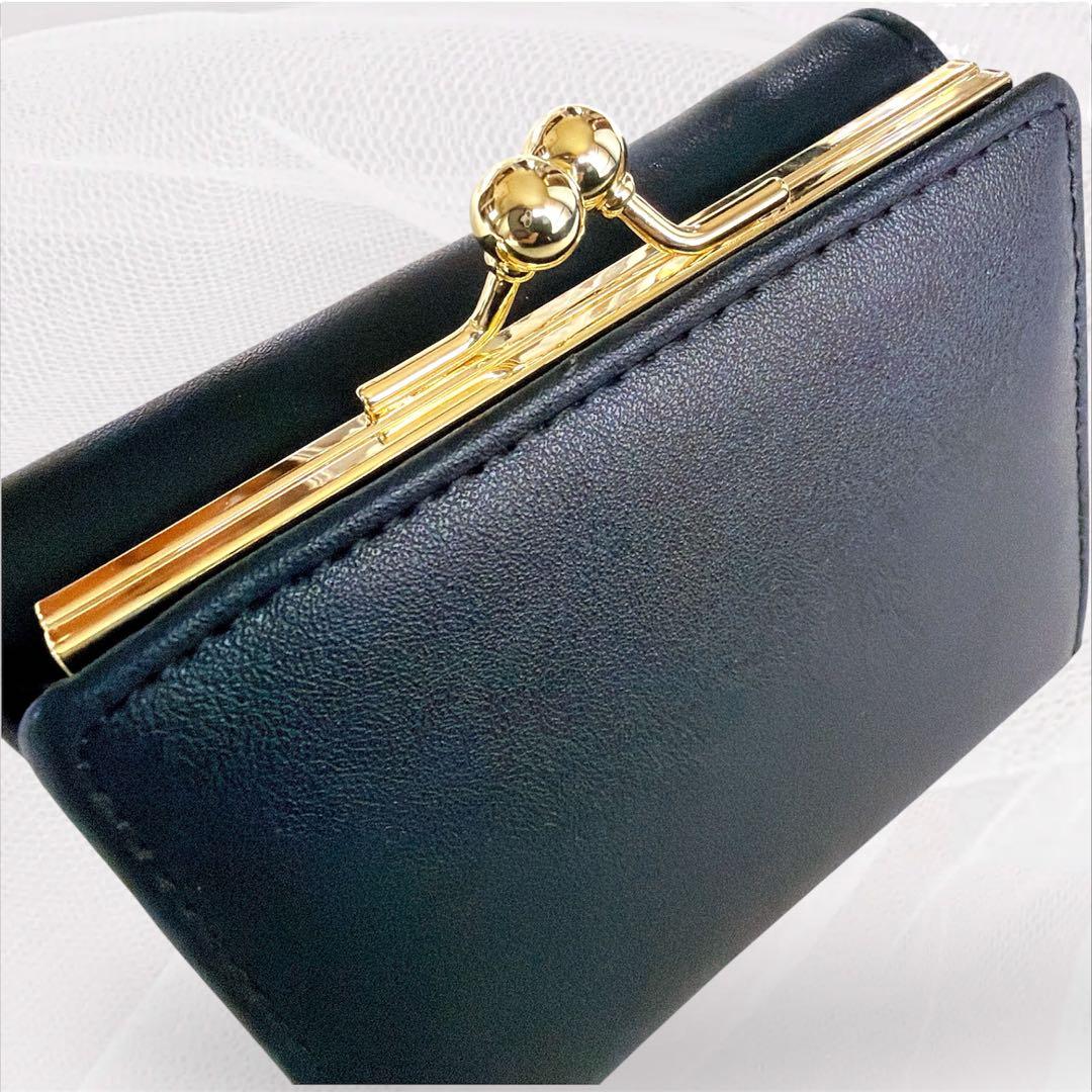 新品✨ポール＆ジョー アクセソワ 三つ折り財布 ヌネット がま口 ブラック 黒