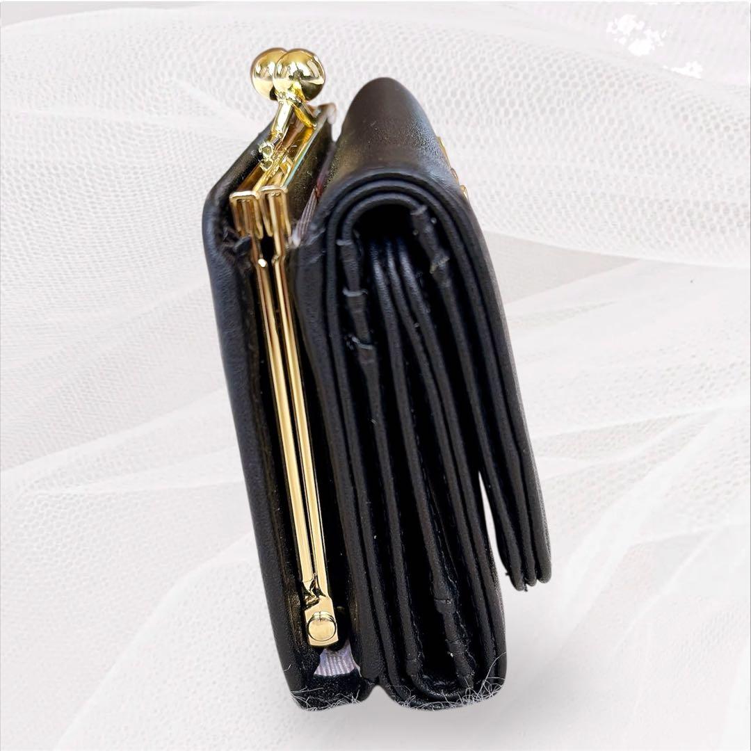 新品✨ポール＆ジョー アクセソワ 三つ折り財布 ヌネット がま口 ブラック 黒