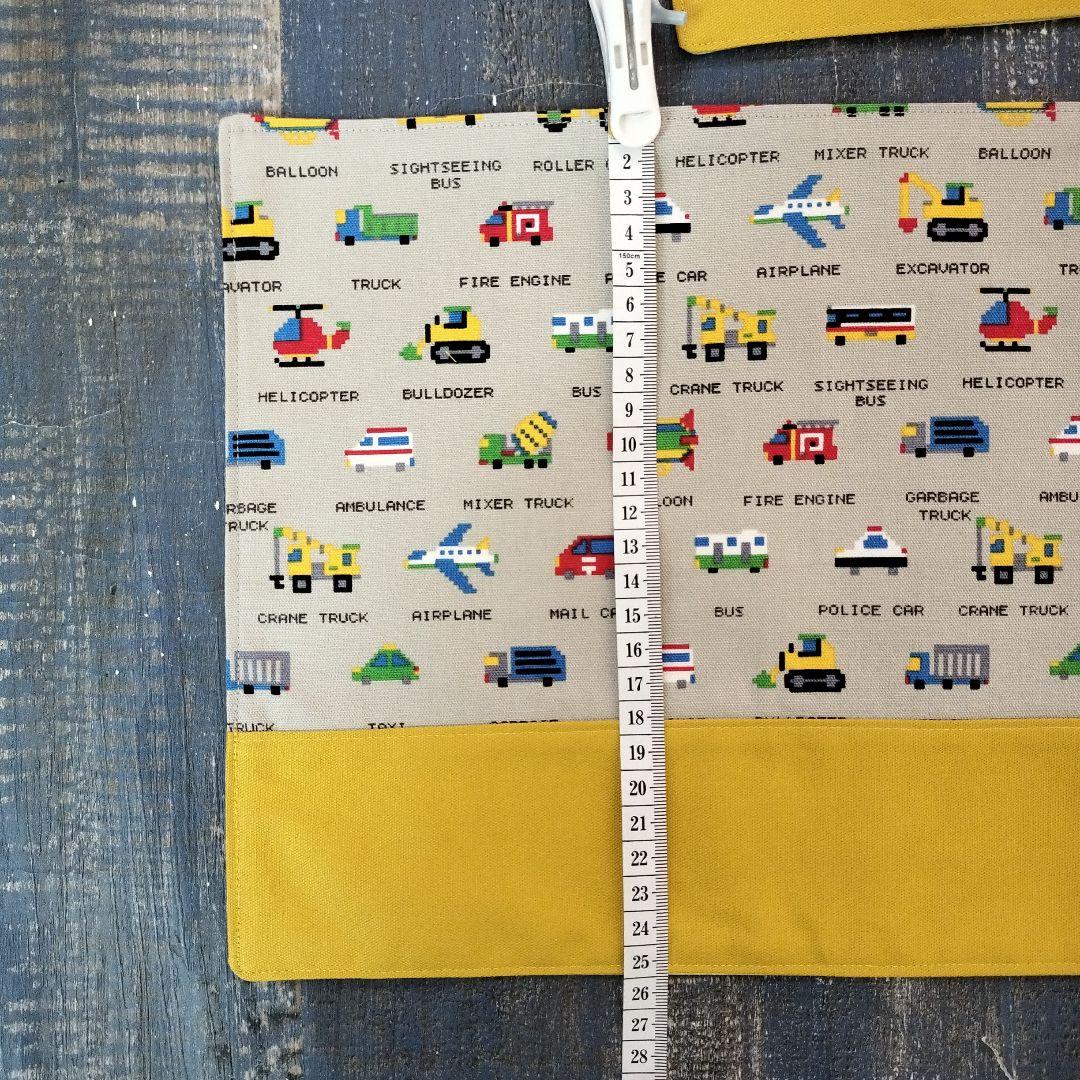 ♬45さち様ハンドメイドおまとめ専用　ピクセルドットはたらく車　カナリアイエロー