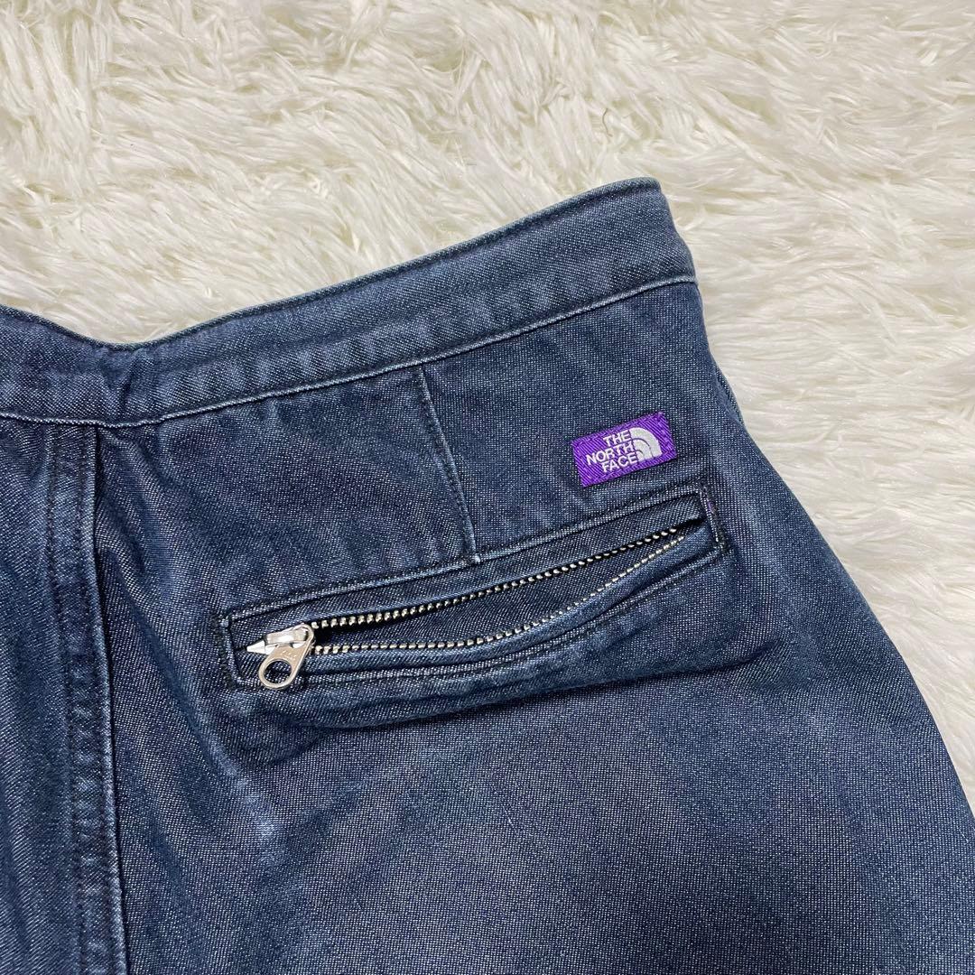 ザノースフェイス パープルレーベル デニムフィールドパンツ　ワイドパンツ