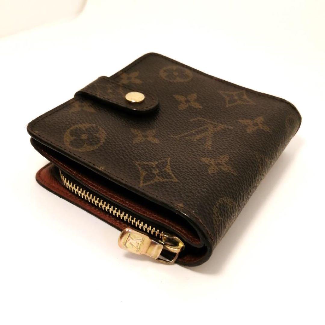 たぬきち　LOUIS VUITTON モノグラム コンパクトジップ　財布
