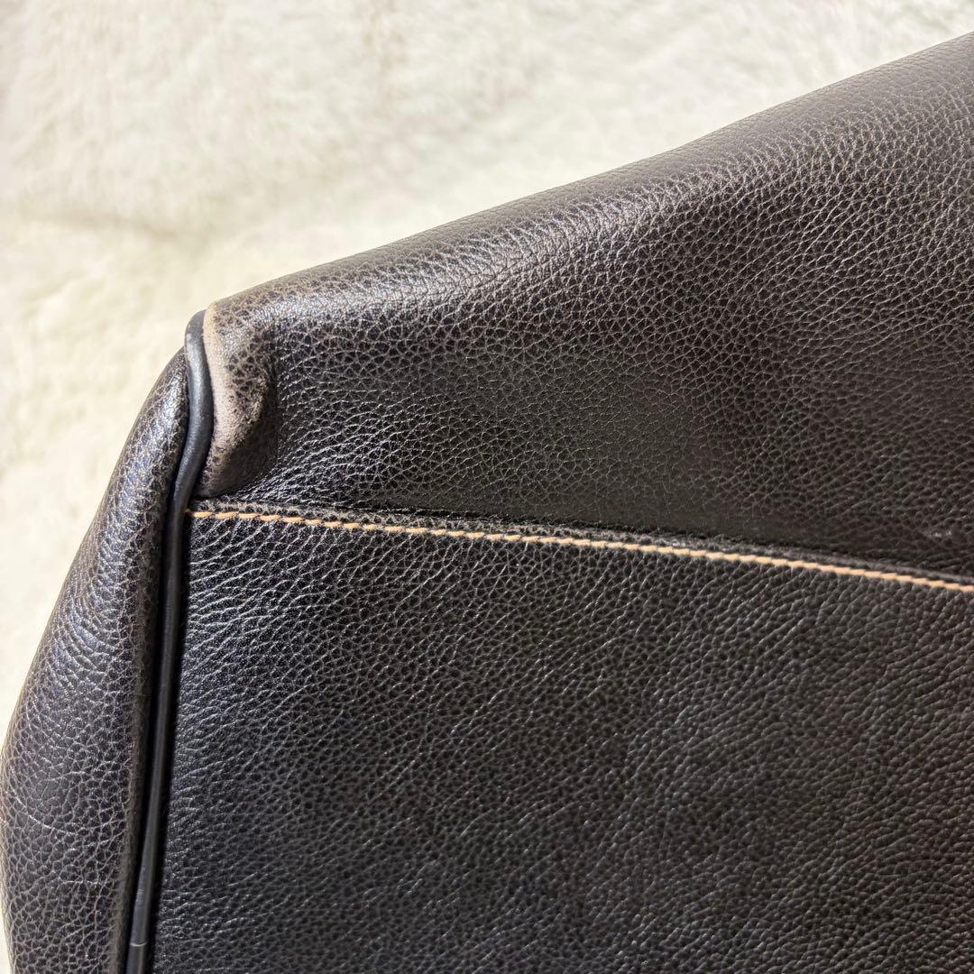 良品✨ダンヒル ボストンバッグ レザー ゴールド金具 大容量　ブラック