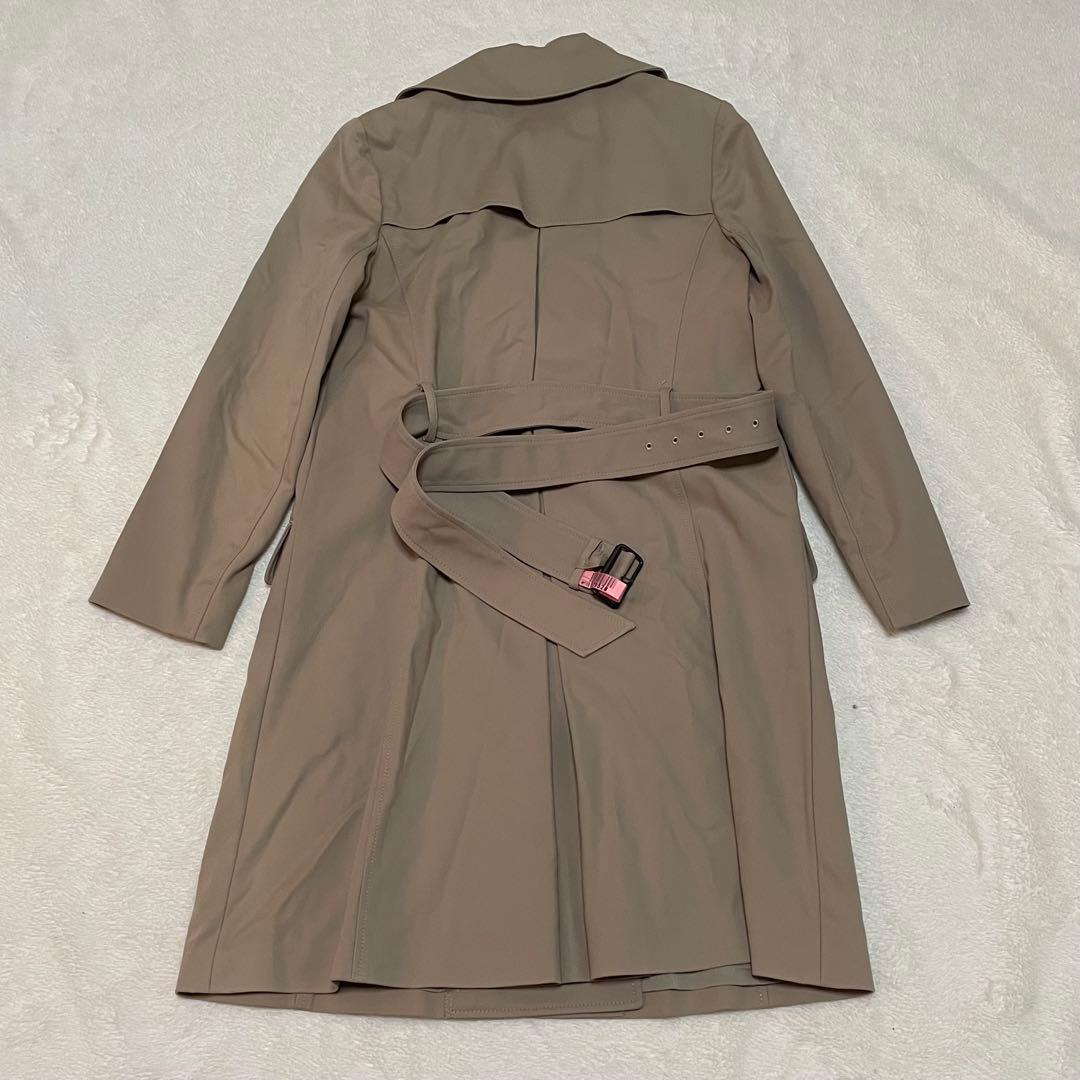 美品 theory luxe ダブルブレスト トレンチコート バックベルト 38